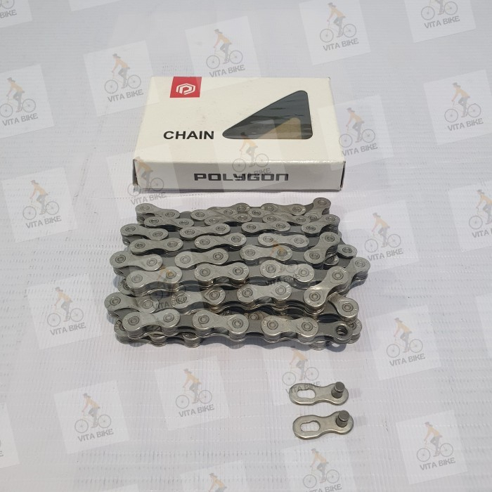 Rantai Sepeda Polygon 9 Speed 126L KMC X9 Polygon Chain MTB Roadbike