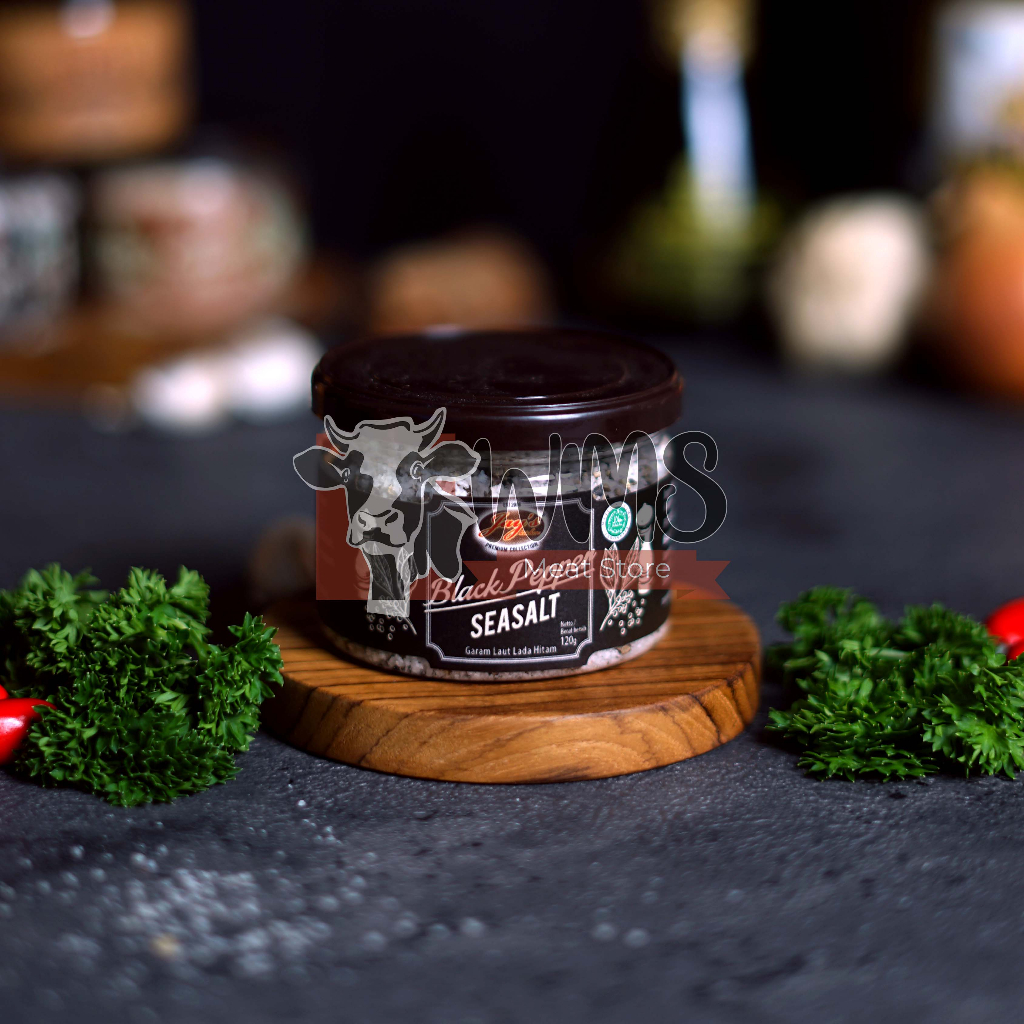 

Jay's Blackpepper Seasalt / Garam Laut Lada Hitam 120grm