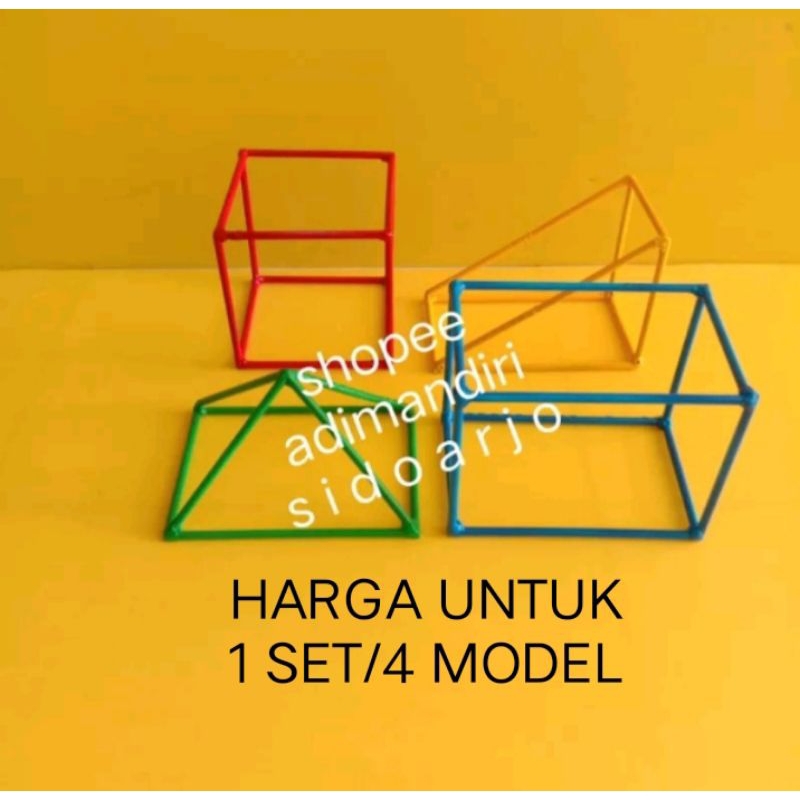 MODEL RANGKA BANGUN RUANG/MATEMATIKA BANGUN RANGKA