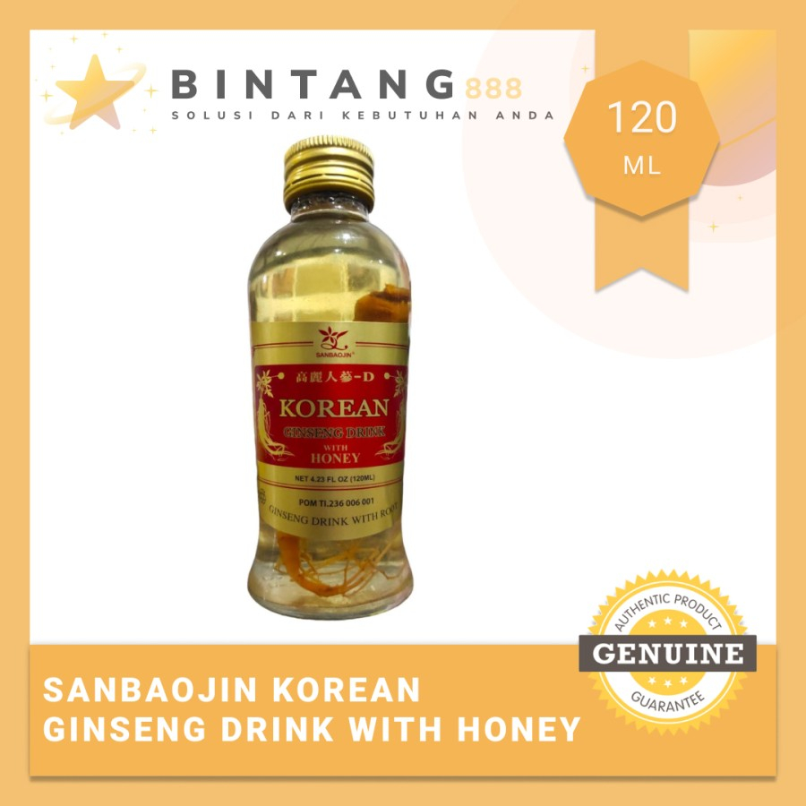 

SANBAOJIN Korean Ginseng Drink With Honey 120ml SALIM