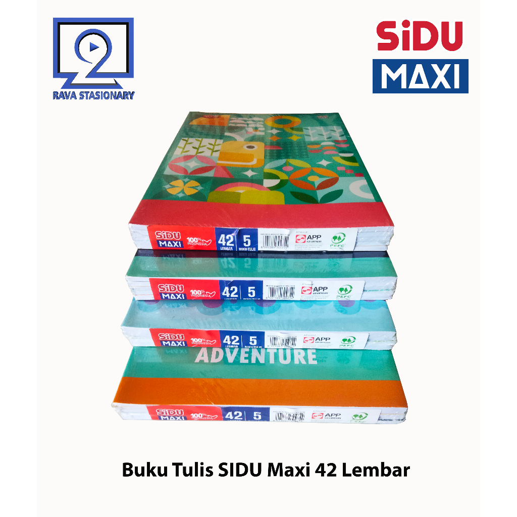 

Buku Sekolah / Buku Tulis SIDU MAXI isi 42 Lembar