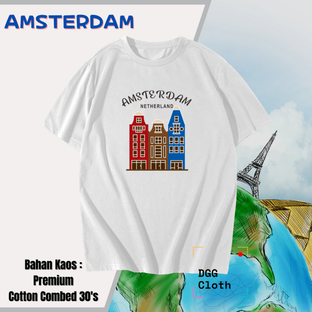 Kaos Belanda  , Baju Oleh Oleh Belanda Kaos Negara type 2