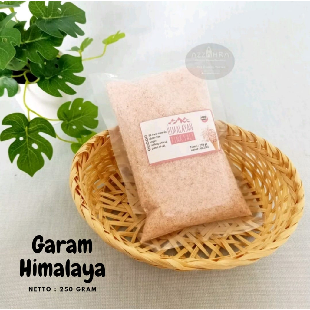 

Garam Himalaya 250gr Plastik / Himalaya Pink Salt / Himalayan Salt 100% Natural