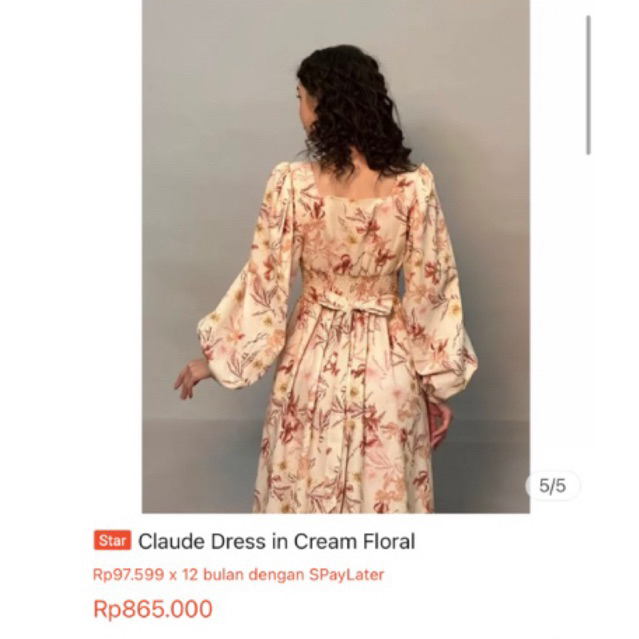 PRELOVED I AM STARRY DRESS - CLAUDE SIZE M-L