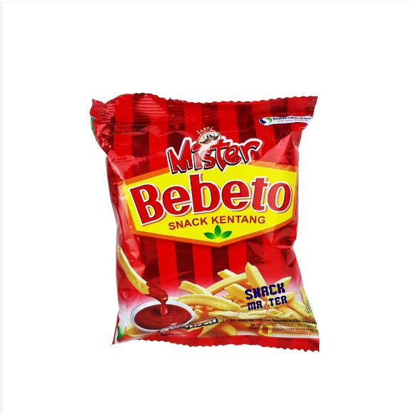 

GROSIR [1KARTON] STT Mister Bebeto Snack Kentang - Netto 8 gr
