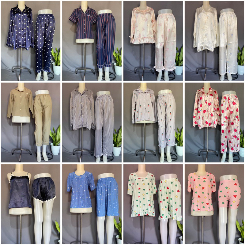 1SET PIYAMA WANITA / ATASAN PIYAMA WANITA / SETELAN BAJU TIDUR WANITA / PIYAMA WANITA KEKINIAN / BAJ