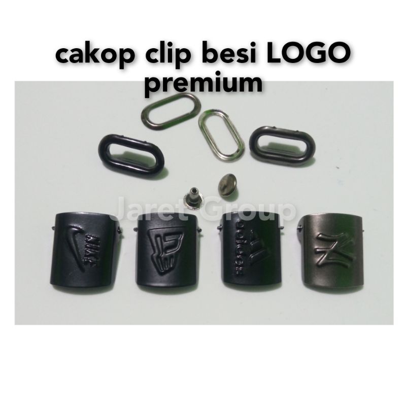 Cakop Buaya Clip Besi Topi Logo Premium