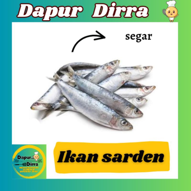 

ikan sarden segar palembang 500g-1kg . pengiriman instans