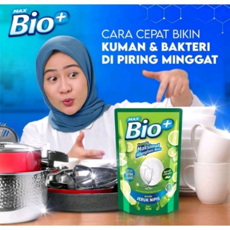 Bio plus cairan pencuci piring 780ml
