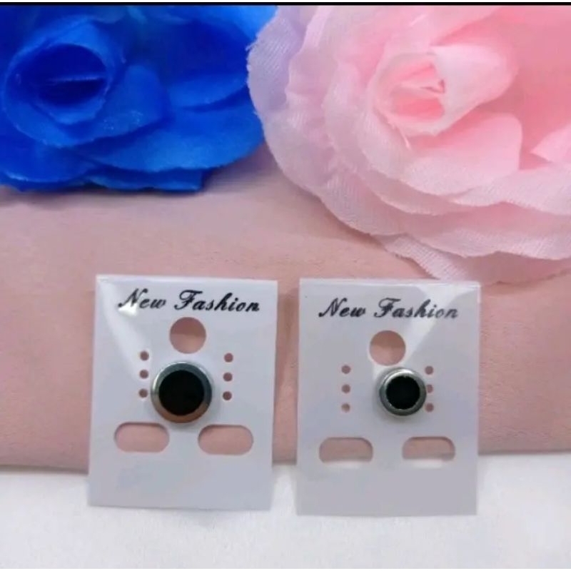 anting magnet pria tanpa tindik titanium