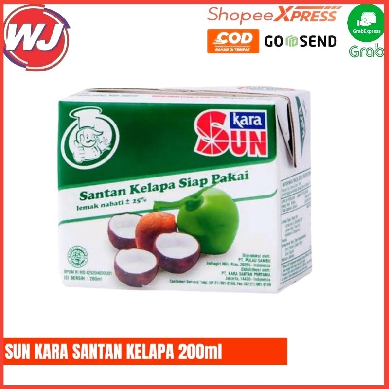 

SUN KARA SANTAN KELAPA 200ml