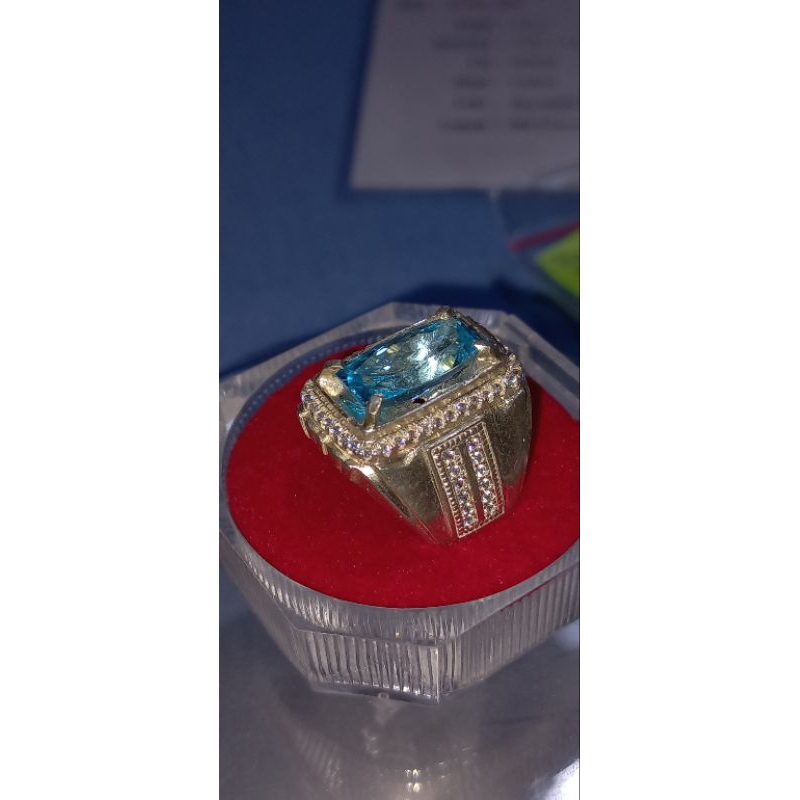 natural blue topaz memo