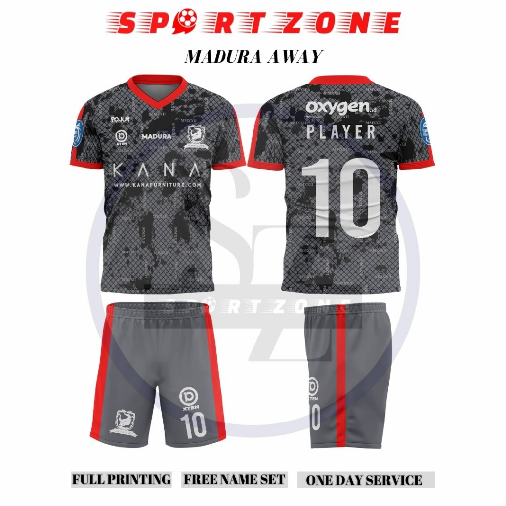 Jersey baju bola Madura United away 2022-2023 premium