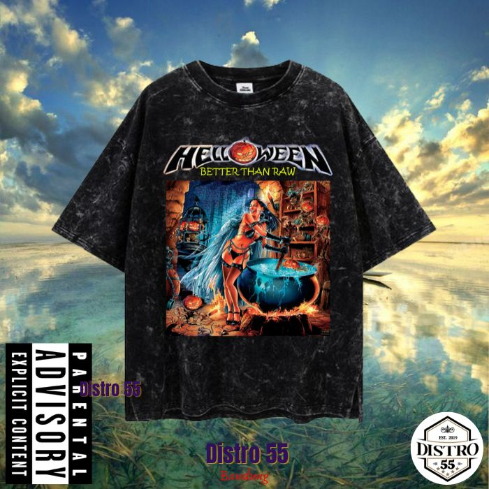 KAOS BAND HELLOWEEN BETTER THAN RAW VINTAGE T-SHIRT (UNISEX TEE) / TSHIRT BAND HELLOWEEN