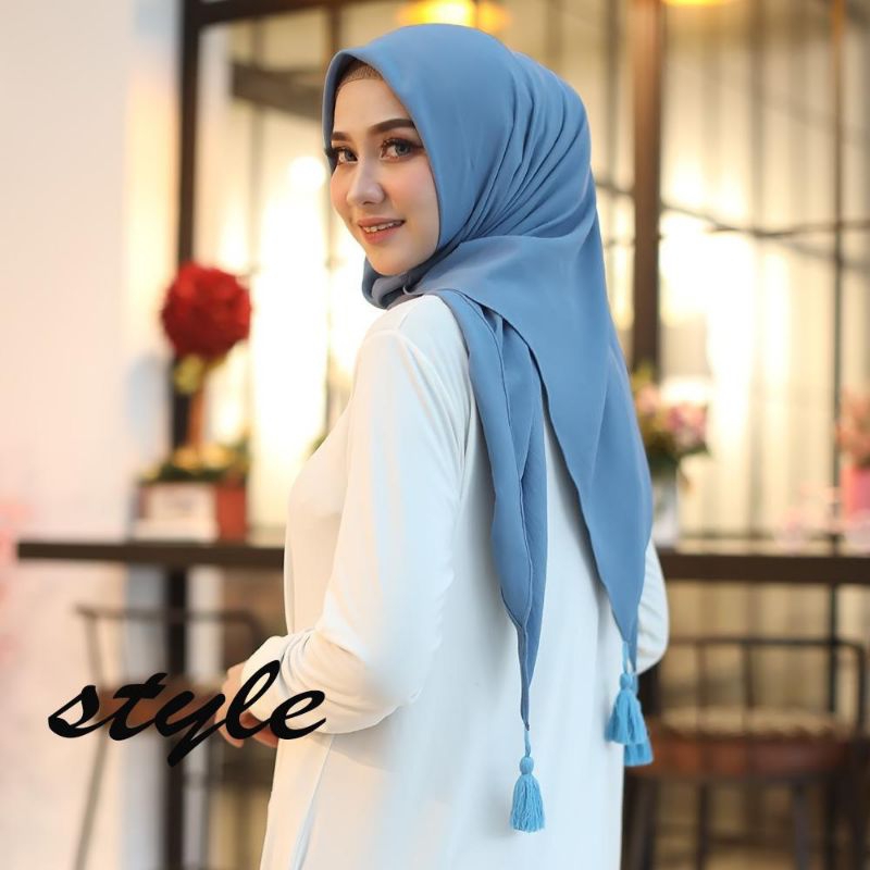 Ori Style/Voyage - Hijab segi 4 ceruty tasel