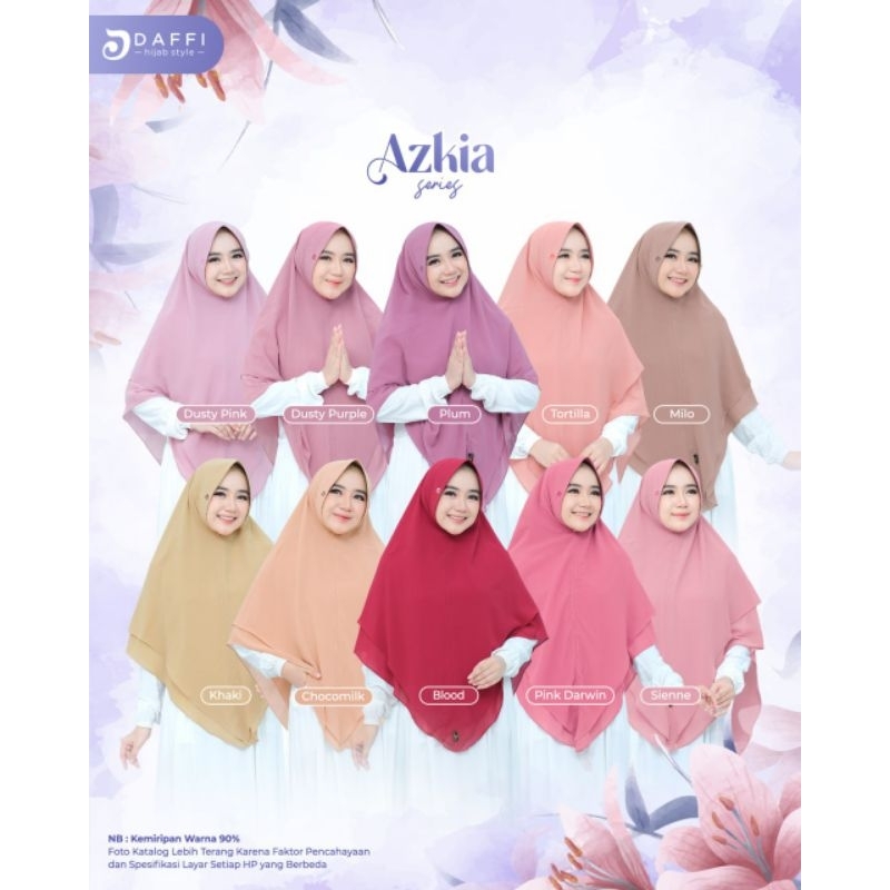 AZKIA DAFFI HIJAB BERGO SYARI KHIMAR HIJAB DAILY FORMAL