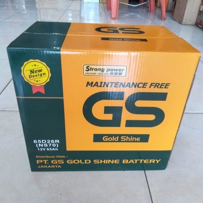 Aki GS Mobil NS70L Innova Fortuner Diesel Harrier Prado Pajero Gold Shine Astra 65D26L Otoparts 80D2