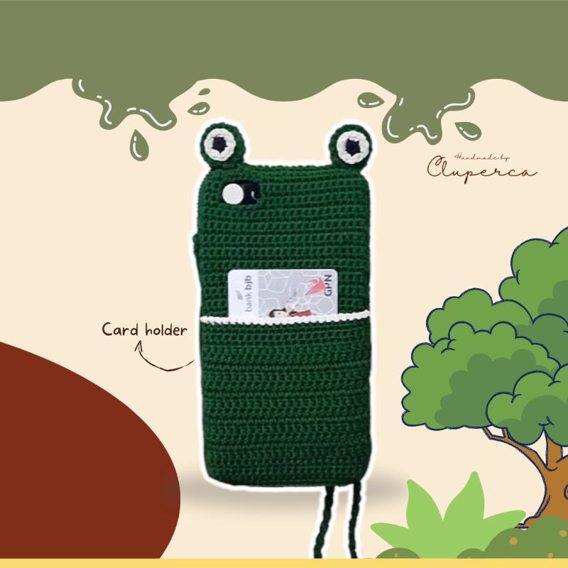 Casing Card Holder - Casing Rajut Custom | Case HP Rajut | CROCHET CASE | CUSTOM PHONE CASE | Handma