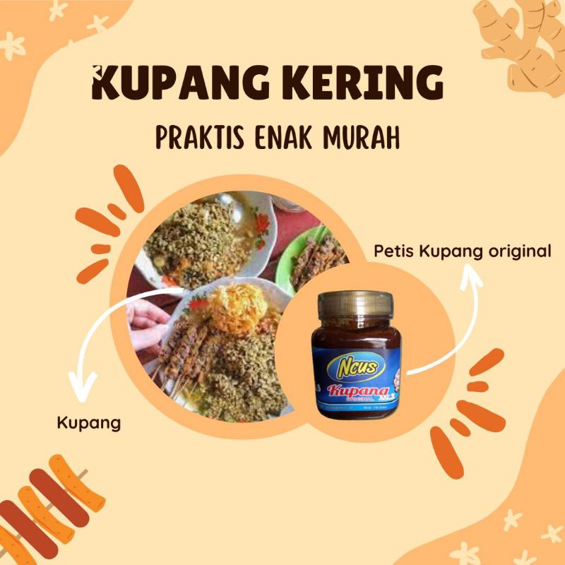 

KUPANG KERING NCUS 1KG SAMBAL PETTIS MAKANAN OLAHAN LAUT ASLI LONTONG BALAP KUPANG