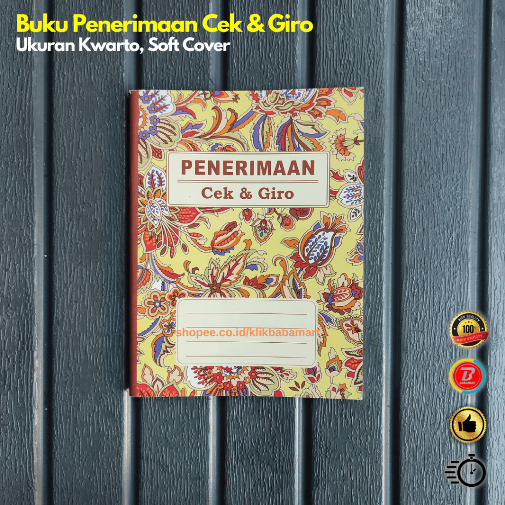

Buku Penerimaan Cek & Giro Soft Cover - Isi 60 lembar