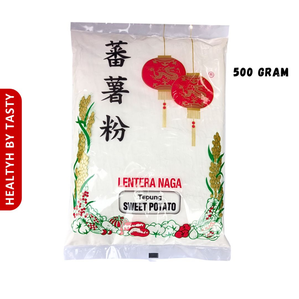 

Tepung Ubi Tepung Sweet Potato Flour Sagu Ubi Lentera Naga 500gr