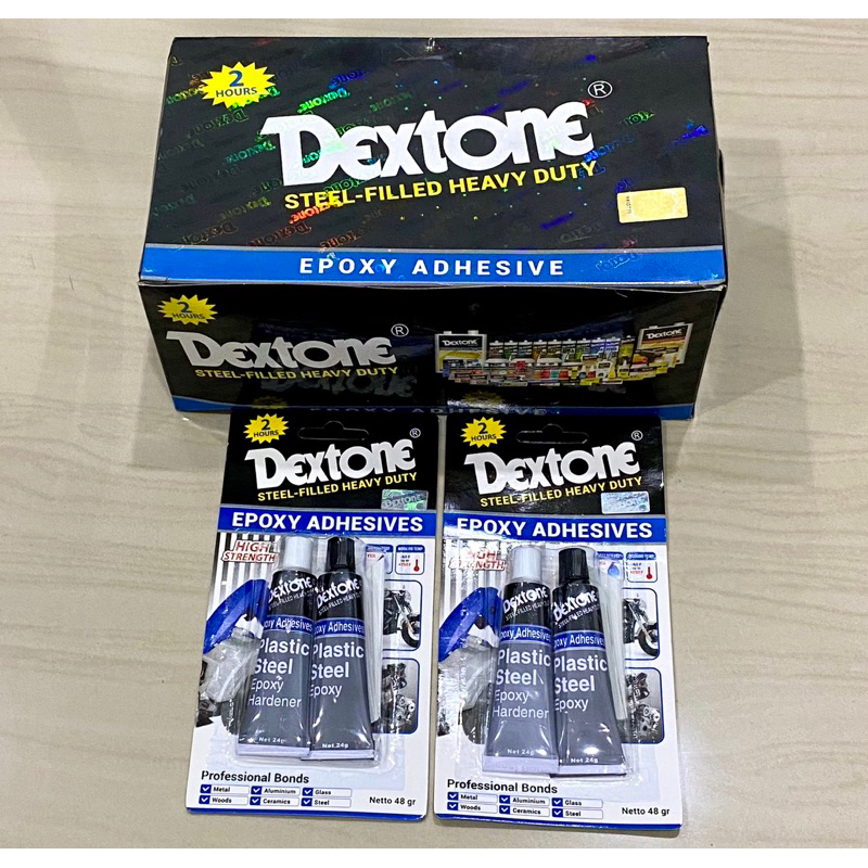 

DEXTONE BIASA 2jqm Lem dextone biasa 2ton Lem dextone 2jam kering epoxy adhesive Lem besi