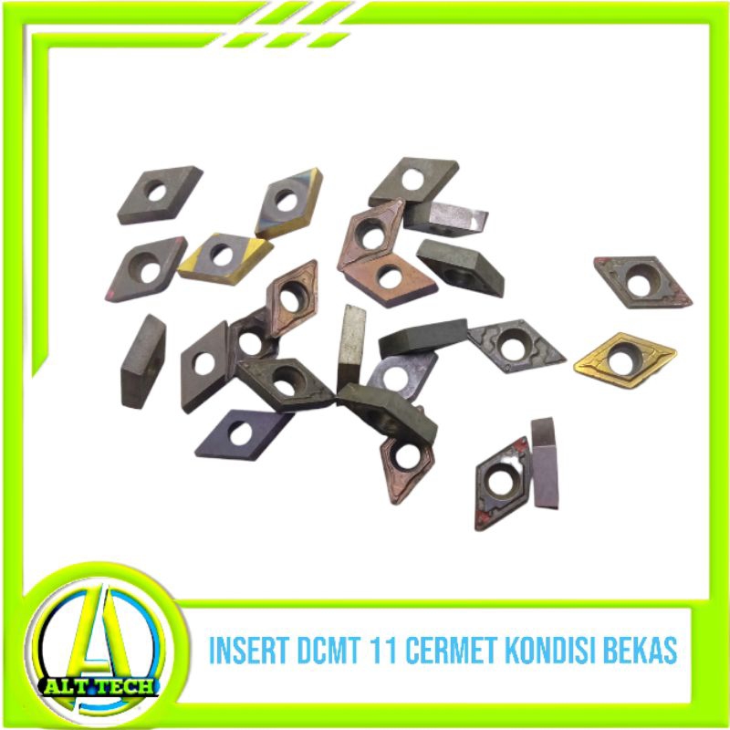 insert DCMT 11 cermet pahat pisau bubut bekas cocok untuk holder SDJCR