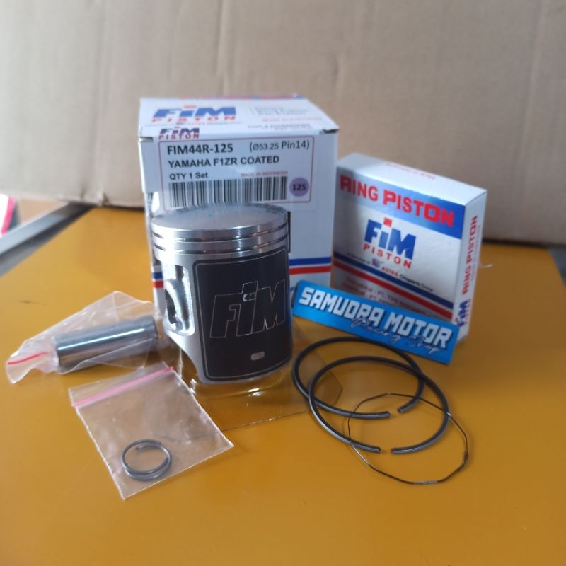 Piston Kit FIZ R COATED Teflon FIM44R Force 1 FizR 53.25 FIM Izumi Racing Oversize 125