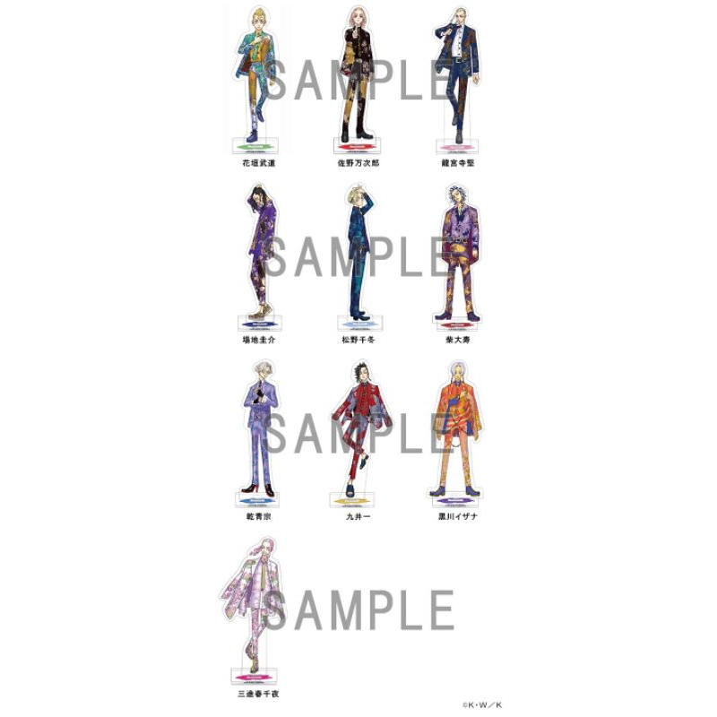 [TOKYO REVENGERS] EXHIBITION MERCH STANDEE ACRYLIC — Takemichi, Draken, Baji, Taiju, Koko, Sanzu