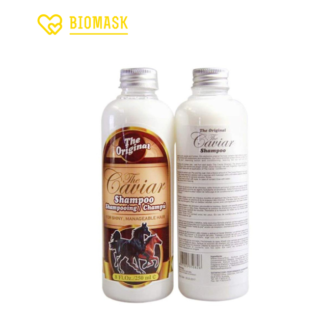 BIOMASK - Shampoo Caviar 250 ml Original BPOM - 1 Pcs Shampo Kuda Shampooing Champu Shiny Hair