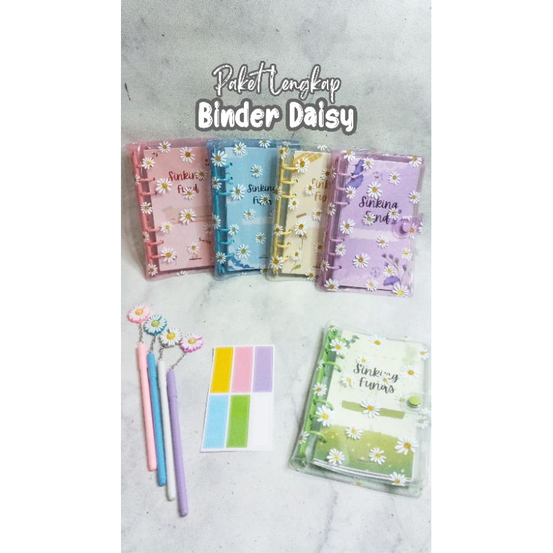 

PAKET Hemat BINDER BUDGETING A6 / SINKINGFUNDS Daisy manik