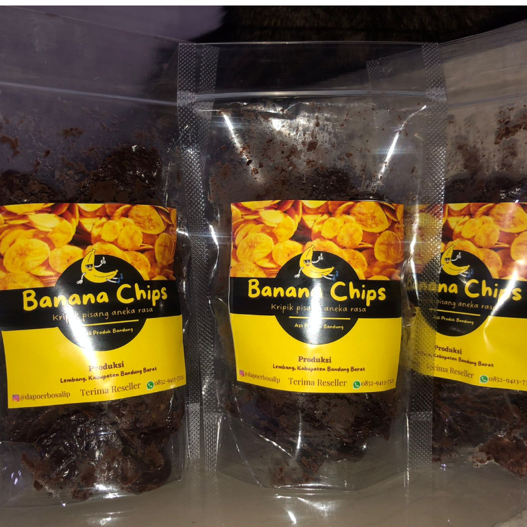 

TERMURAH - KRIPIK PISANG LUMER / BANANA CHIPS VARIAN COKLAT