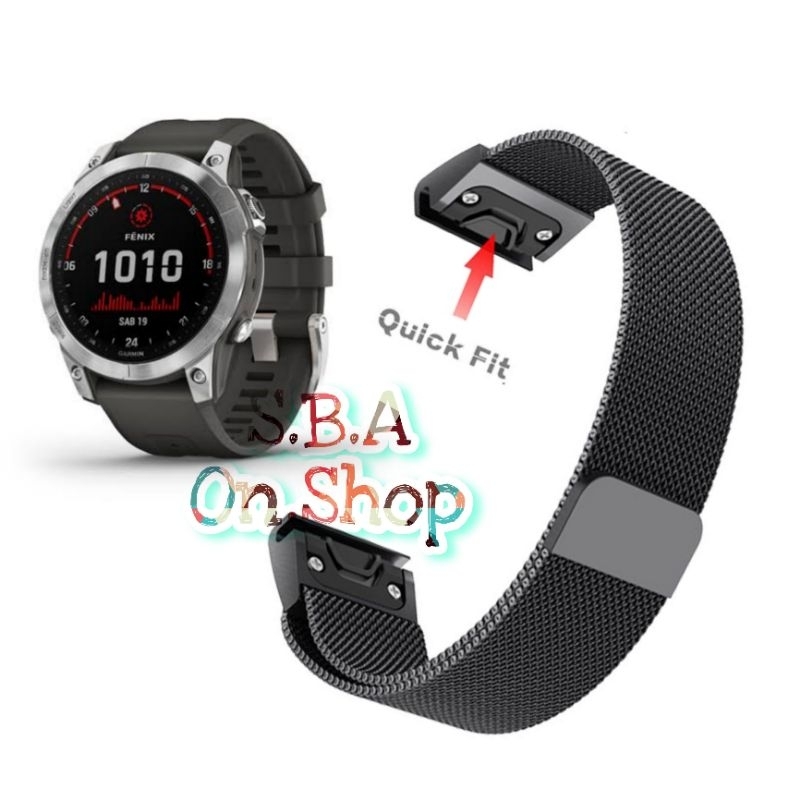 Strap Milanese Loop Quick Fit Tali Jam Garmin Epix 2 Gen 2 Epix2 Pro 47mm Acc Smartwatch