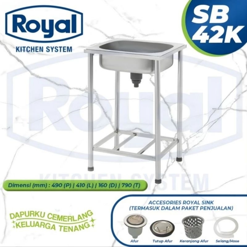 Kitchen Sink Royal SB 42 K | Bak Cuci Piring Stainless