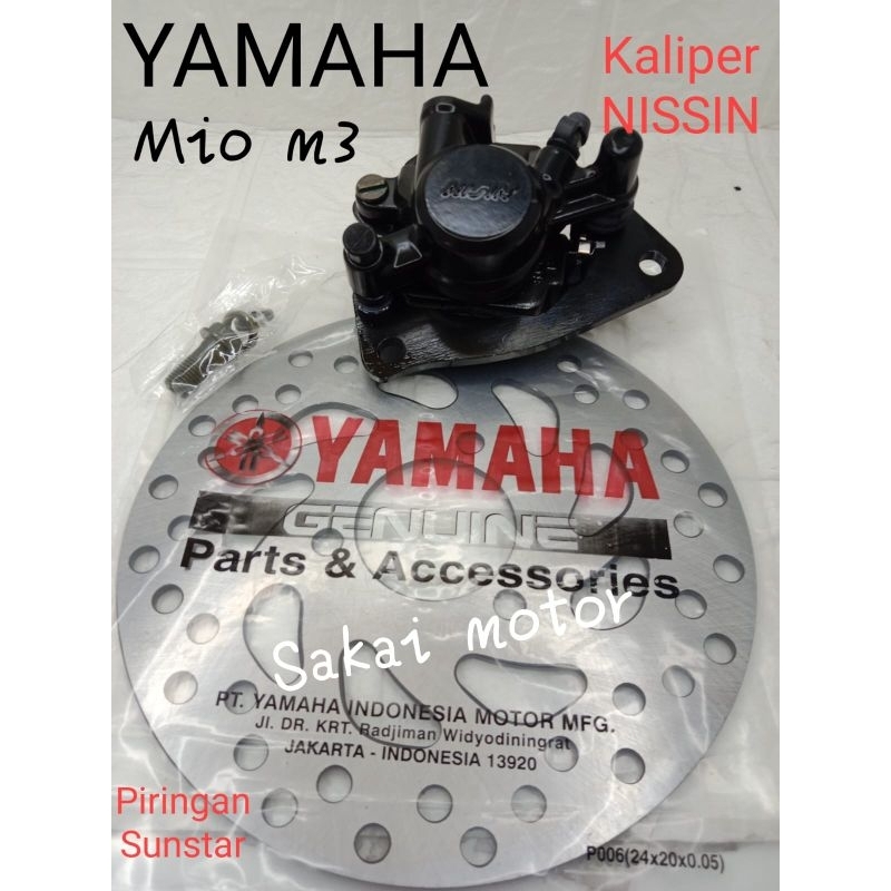 KALIPER PALA BABI PLUS PIRINGAN CAKRAM MIO J MIO M3 MIO SOUL GT ORIGINAL NISSIN SUNSTAR