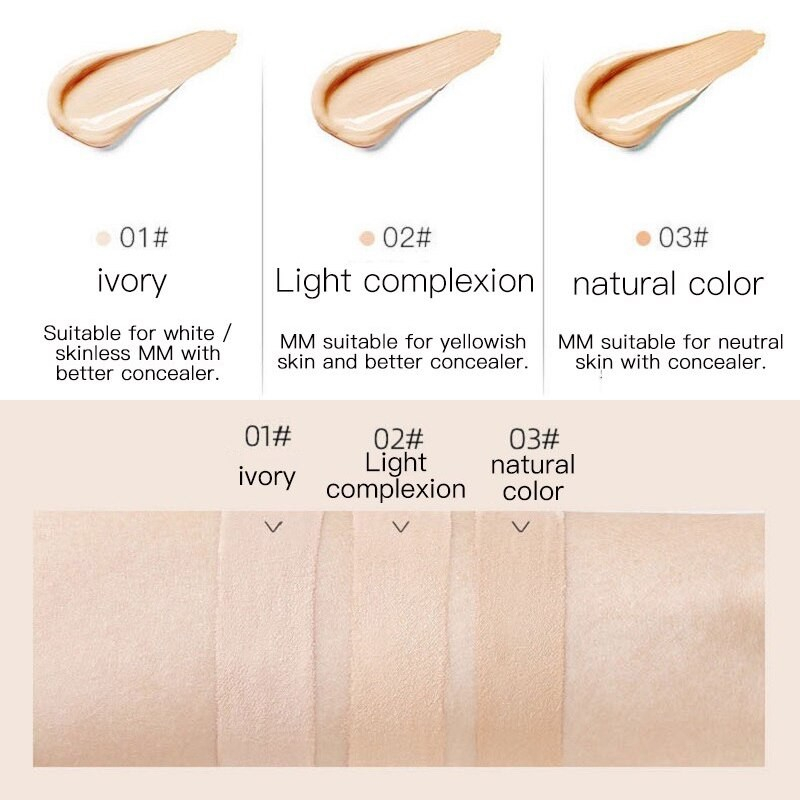 Lameila Liquid Concealer Full Cover Makeup High Gloss Foundation 1031
