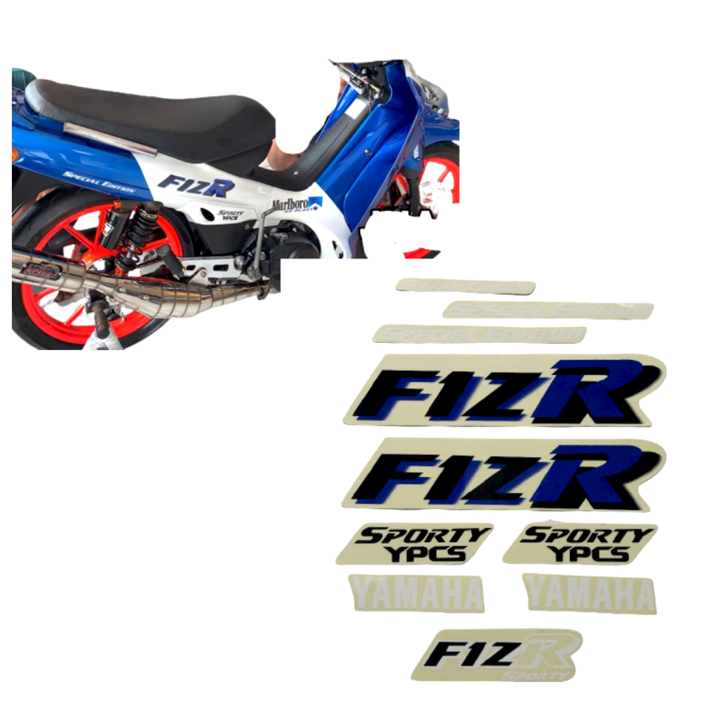 STIKER STRIPING MOTOR F1ZR MARLBORO BIRU