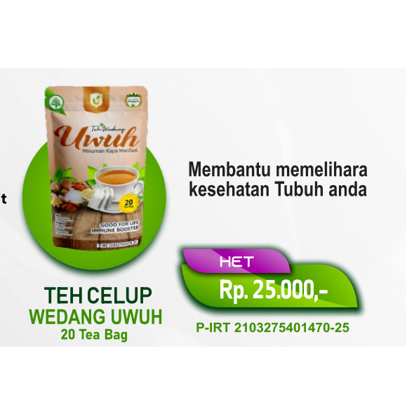 

LH Teh Celup Wedang Uwuh / Teh Herbal Isi 20 Kantong Teh usybah