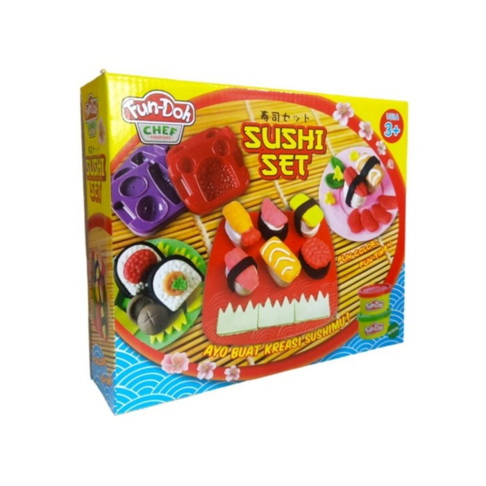 Fun Doh Sushi Set - Mainan Lilin Anak FunDoh / PlayDoh