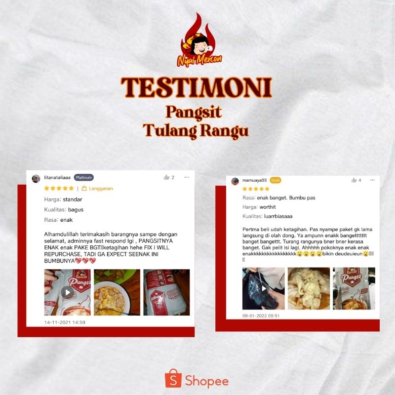 

Pangsit tulang rangu Nyaimercon