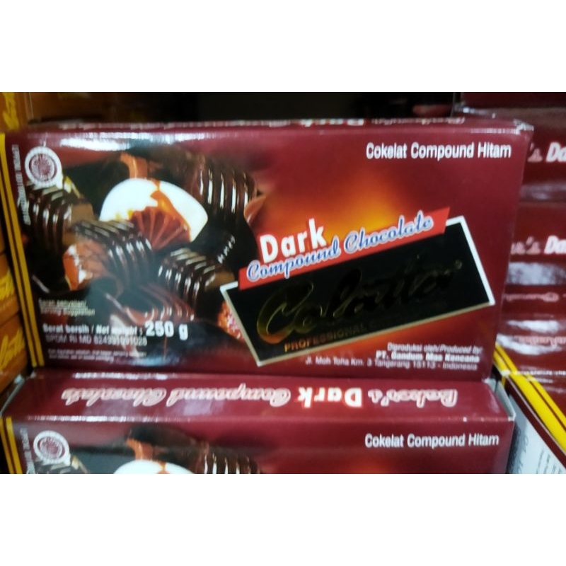 

COLLATA DARK COMPOUND 250 GRAM / COLLATA DARK MILK COMPOUND 250 GRAM / COKELAT BATANGAN COLLATA / COLLATA COKELAT COMPOUND / COLLATA