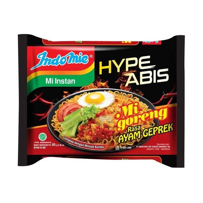 

Indomie goreng hype abis rasa ayam geprek