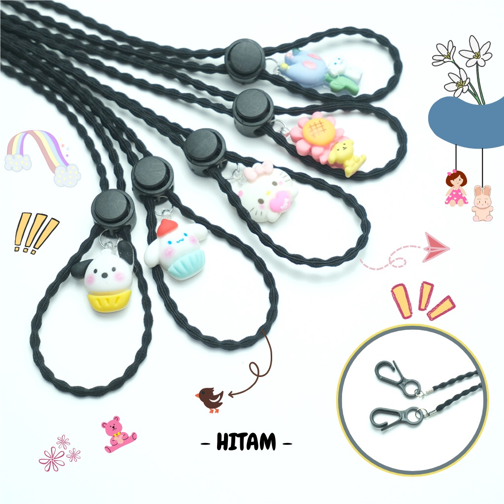 Strap Masker Masker anak dan dewasa strap masker 2 in 1 Karet Elastis /Tali kalung   Stopper bunga k