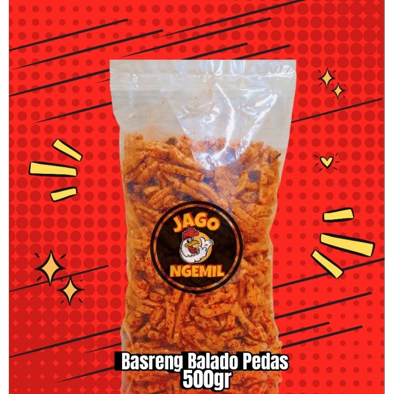 

Basreng Balado Pedas 500 gram Jagongemil