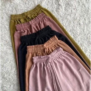 Kulot crinkle polos premium | kulot crinkle air flow | kulot basic | kulot serut CELANA KULOT CRINKL