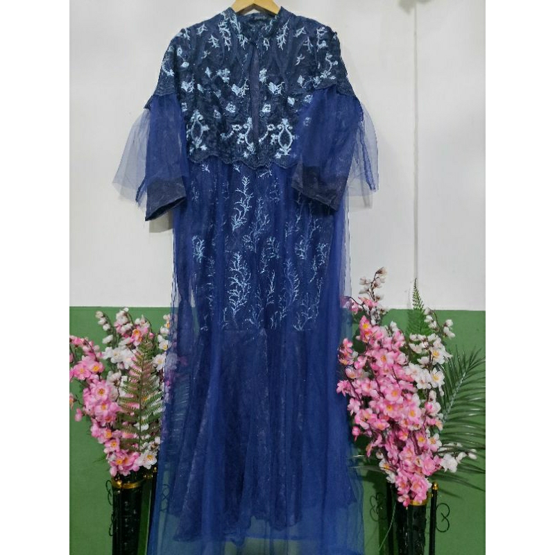 gamis duyung 2 in 1 brukat tile