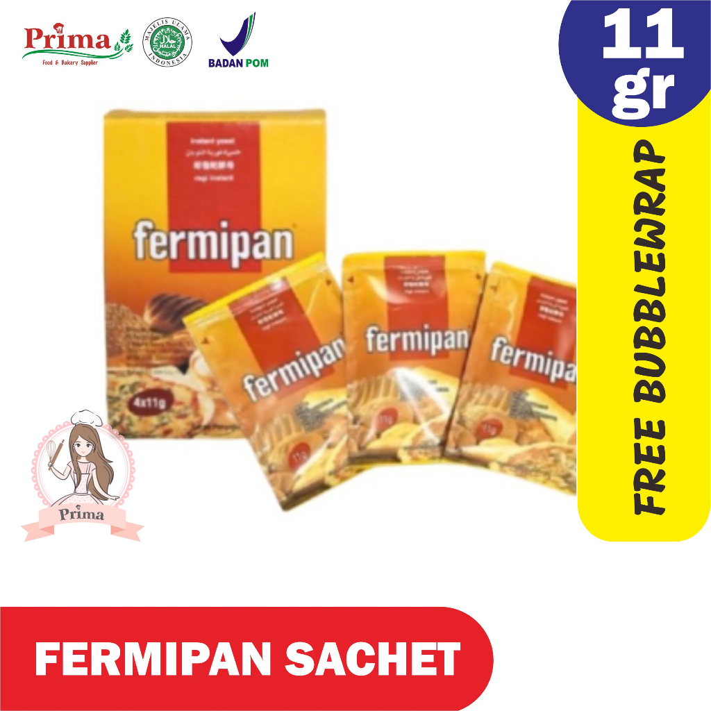 

Ragi instant - Fermipan sachet 11gr x 4(pak)