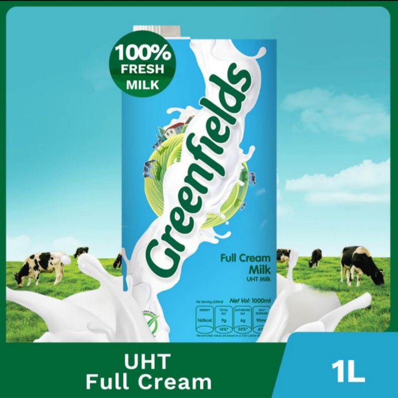 

SUSU UHT GREENFIELDS RASA FULL CREAM ISI 1 LITER