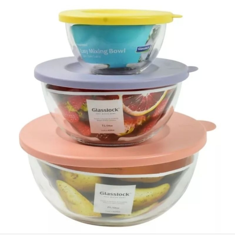 Glasslock SET glass mixing bowl easy KOREA