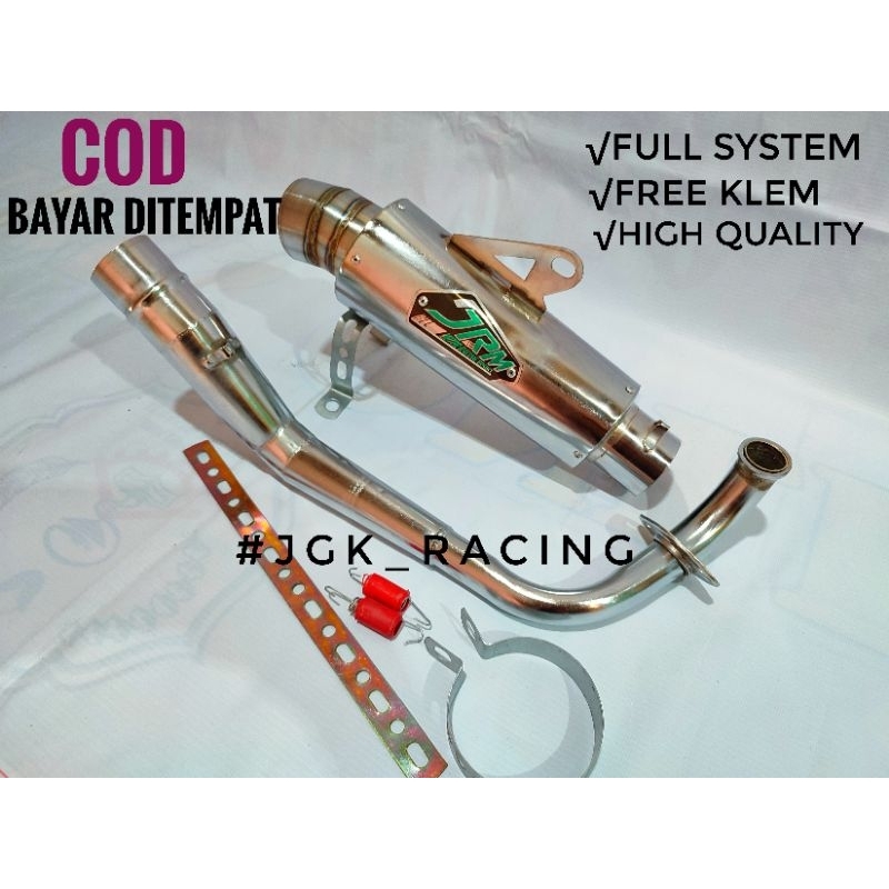Knalpot racing JRM Vario 110 karbu/fi/vario 125 old/led/vario 150
